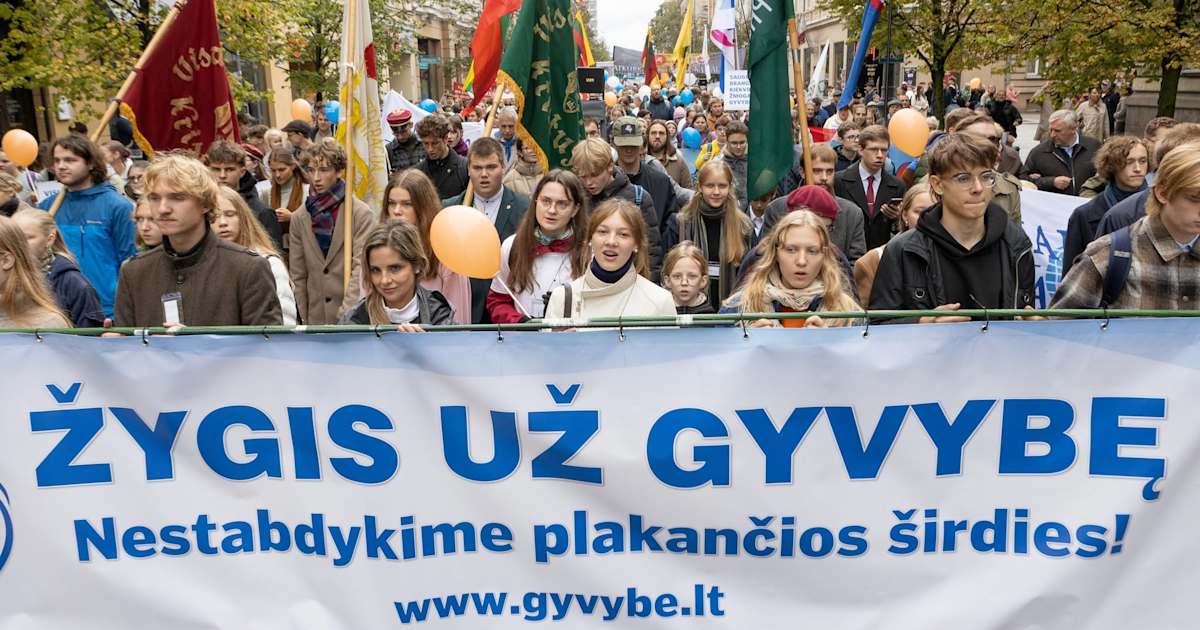 More than 3,000 join March for Life in Vilnius, Lithuania